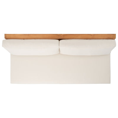 Julianne Three-Seat Teak Patio Sofa