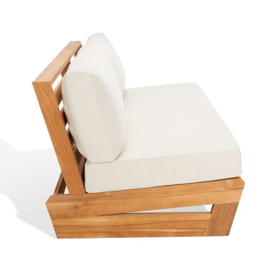 Julianne Three-Seat Teak Patio Sofa