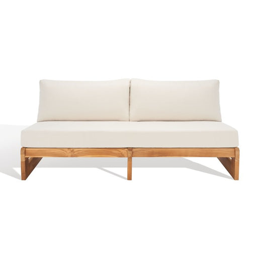 Julianne Three-Seat Teak Patio Sofa