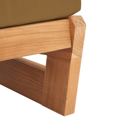 Julianne Three-Seat Teak Patio Sofa