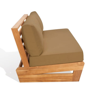 Julianne Three-Seat Teak Patio Sofa