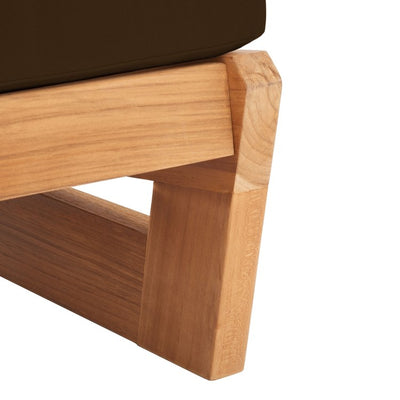 Julianne Three-Seat Teak Patio Sofa