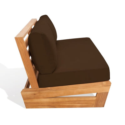 Julianne Three-Seat Teak Patio Sofa