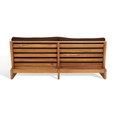 Julianne Three-Seat Teak Patio Sofa