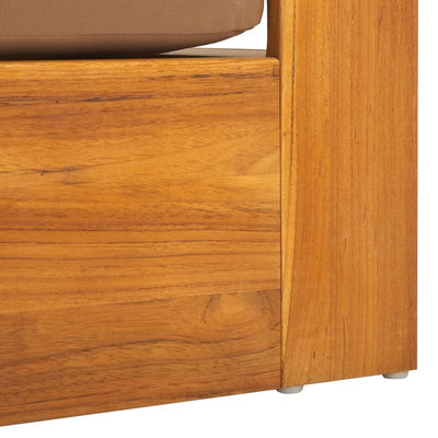 Kauai Three-Seat Brazilian Teak Patio Sofa