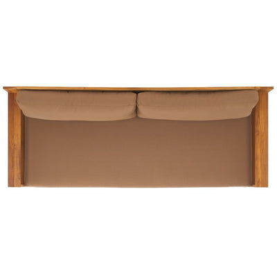 Kauai Three-Seat Brazilian Teak Patio Sofa