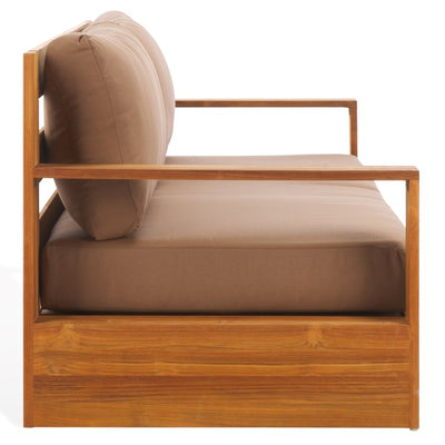 Kauai Three-Seat Brazilian Teak Patio Sofa