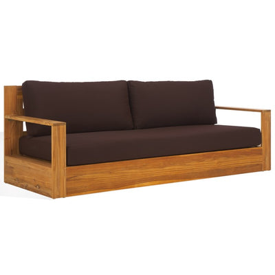 Kauai Three-Seat Brazilian Teak Patio Sofa