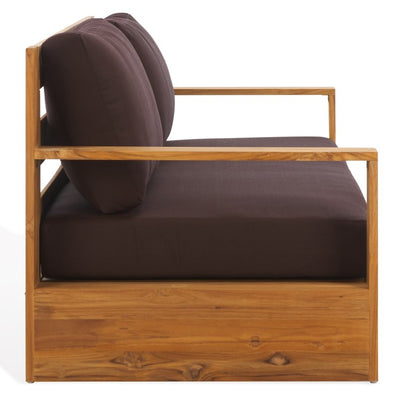 Kauai Three-Seat Brazilian Teak Patio Sofa