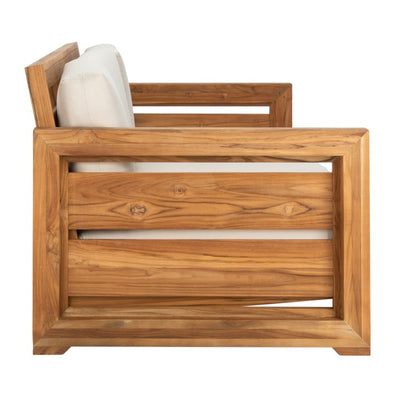 Molokai Three-Seat Teak Patio Sofa