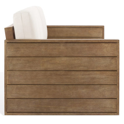 Santiago Three-Seat Eucalyptus Patio Sofa