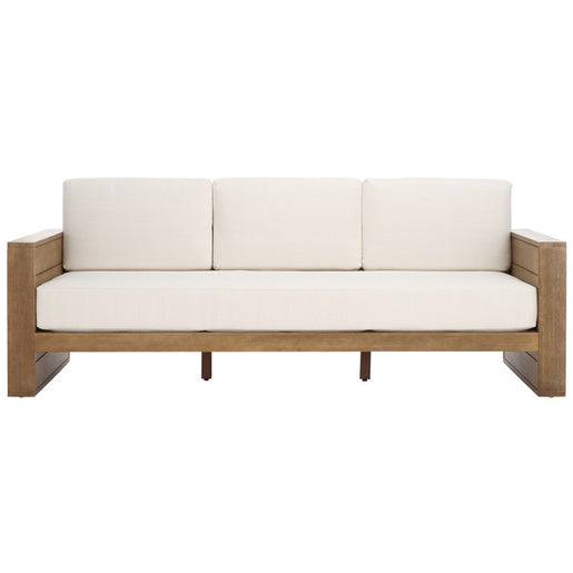 Santiago Three-Seat Eucalyptus Patio Sofa