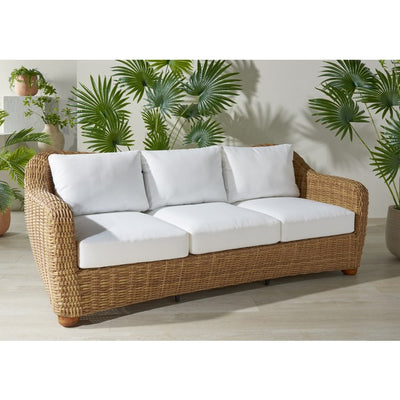 Melbourne Three-Seat Wicker Patio Sofa