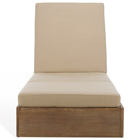 Vincent Wood Chaise Lounge Chair