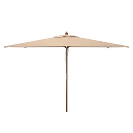 Aklin 10 Ft Wood Market Umbrella