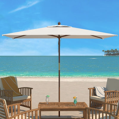 Aklin 10 Ft Wood Market Umbrella