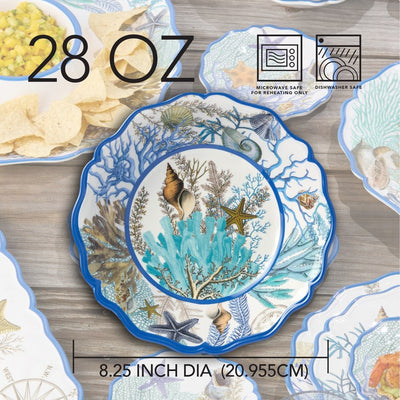 Bowl Set Blue Lagoon Melamine All Purpose 4PC Multicolored