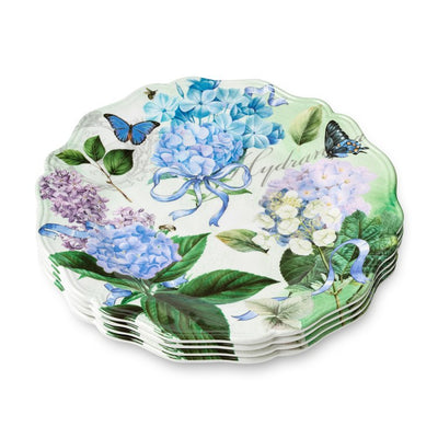 Dinner Plate Set Garden Path 4PC 11 Inch Multicolored Melamine