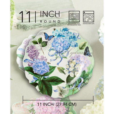 Dinner Plate Set Garden Path 4PC 11 Inch Multicolored Melamine