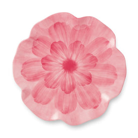 Dinner Plate Set Wildflower 3-D Floral 4PC 11 Inch Pink Melamine