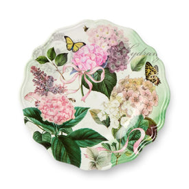 Salad Plate Set Garden Path 4 Piece Multicolored Melamine