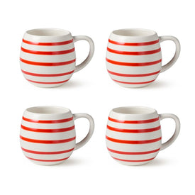 Mug Set Dockside 4 Piece 20 Ounce Red