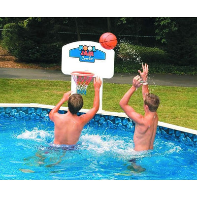 Pool Jam Combo Basketball and Volleyball Above Ground Swimming Pool Water Games