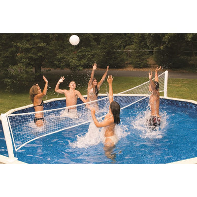 Pool Jam Combo Basketball and Volleyball Above Ground Swimming Pool Water Games