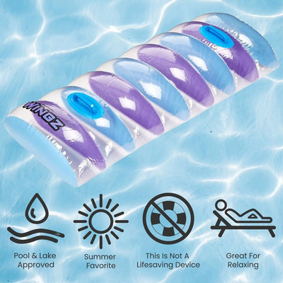 45" Inflatable Clear and Blue Swimming Pool Dive Board