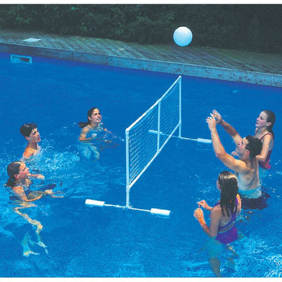 86" White Water Sports Swimming Pool Floating Volleyball Game With Net And Ball