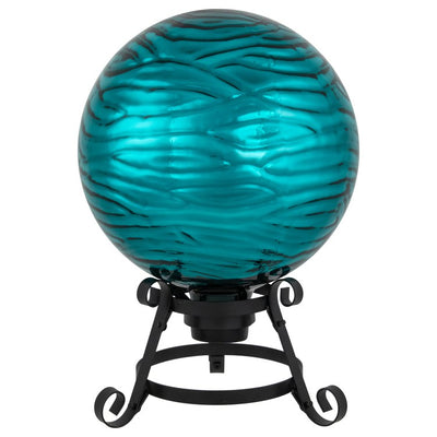 10" Wave Outdoor Garden Gazing Ball