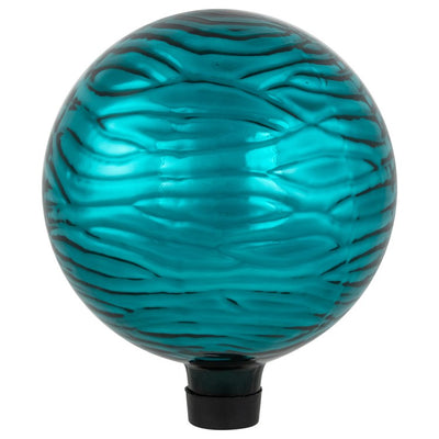 10" Wave Outdoor Garden Gazing Ball