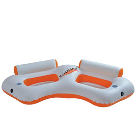 85" Inflatable River Land Two Person Swimming Pool Sofa