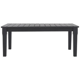 Coffee Table Martinique Patio Black Eucalyptus Wood