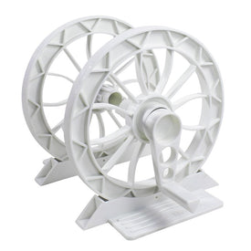 16.5" White Inground Pool Resin Solar Reel System