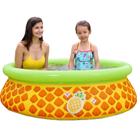 5' Inflatable Pineapple Kiddie Swimming Pool