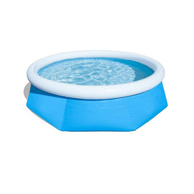 12' Round Inflatable Easy Set Kids Swimming Pool with Filter Pump