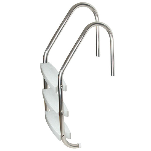 52" Silver and White Three Step In-Ground Swimming Pool Ladder