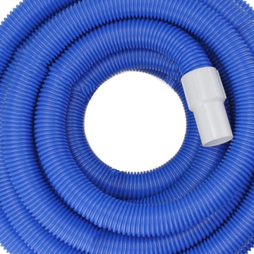 25' x 1.5" Blue Blow-Molded PE In-Ground Swimming Pool Vacuum Hose with Swivel Cuff