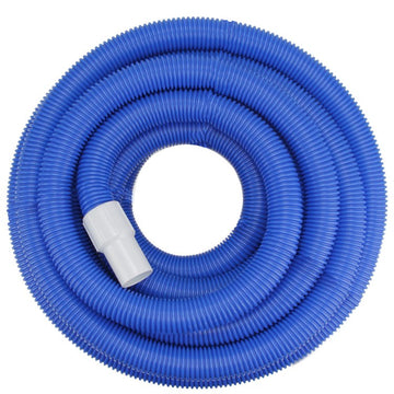 25' x 1.5" Blue Blow-Molded PE In-Ground Swimming Pool Vacuum Hose with Swivel Cuff