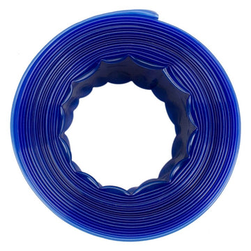 25' x 2" Transparent Blue Swimming Pool Filter Backwash Hose