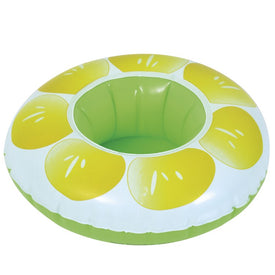 9" Inflatable Lemon Slice Swimming Pool Beverage Drink Holder