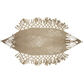 78" x 31"Macrame Hammock with Patterned Tassels