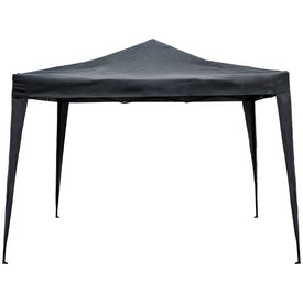 10' x 10' Pop-Up Outdoor Canopy Gazebo - Charcoal Gray