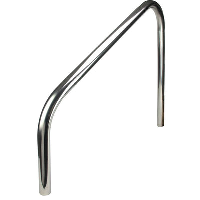 38" Silver Sloped Swimming Pool Handrails Set of 2