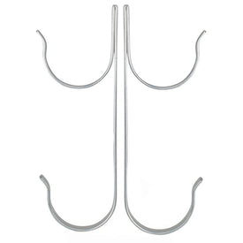 8.5" Silver Pole Hangers Swimming Pool and Spa Accessory Set of 2