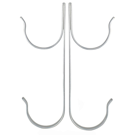 8.5" Silver Pole Hangers Swimming Pool and Spa Accessory Set of 2