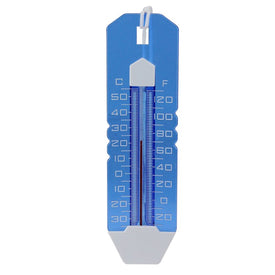 10.25" Blue Easy-Read Transparent Swimming Pool Thermometer with Cord