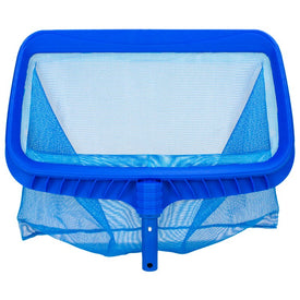 19.75" Blue Deep Bag Swimming Pool Leaf Rake Skimmer Head