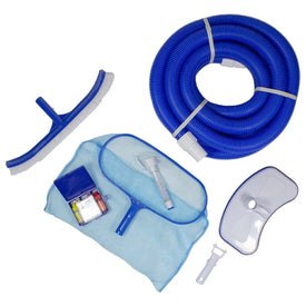 7-Piece Blue Assorted Pool Maintenance Cleaning Kit